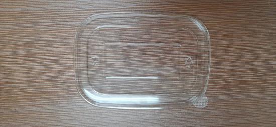 Food Grade Biodegradable Compostable Plastic Lid for Square Bowl PET PP PLA Lid