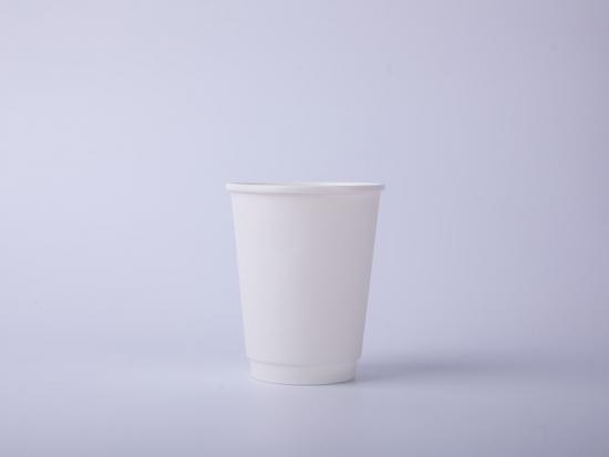 Disposable Double Wall Custom Logo Printed Paper Cups with Lids