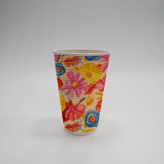 Water-base 16oz Ripple Wall Paper Cup