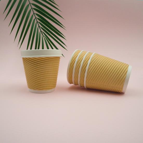 Water-based Coated 10oz Ripple Wall Cup