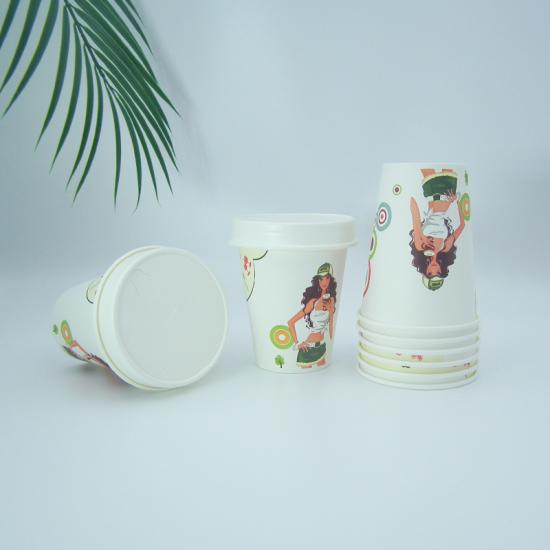 PLA 9oz Single Wall Paper Cup