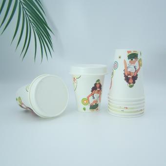 PLA 9oz Single Wall Paper Cup