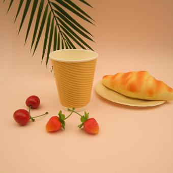 PE 8oz Ripple Wall Paper Cup