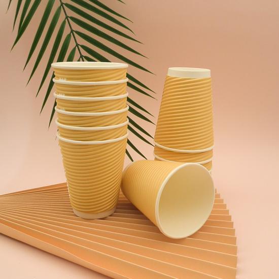 Water-based 8oz Ripple Wall Paper Cup