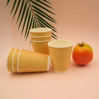 Water-based 8oz Ripple Wall Cup